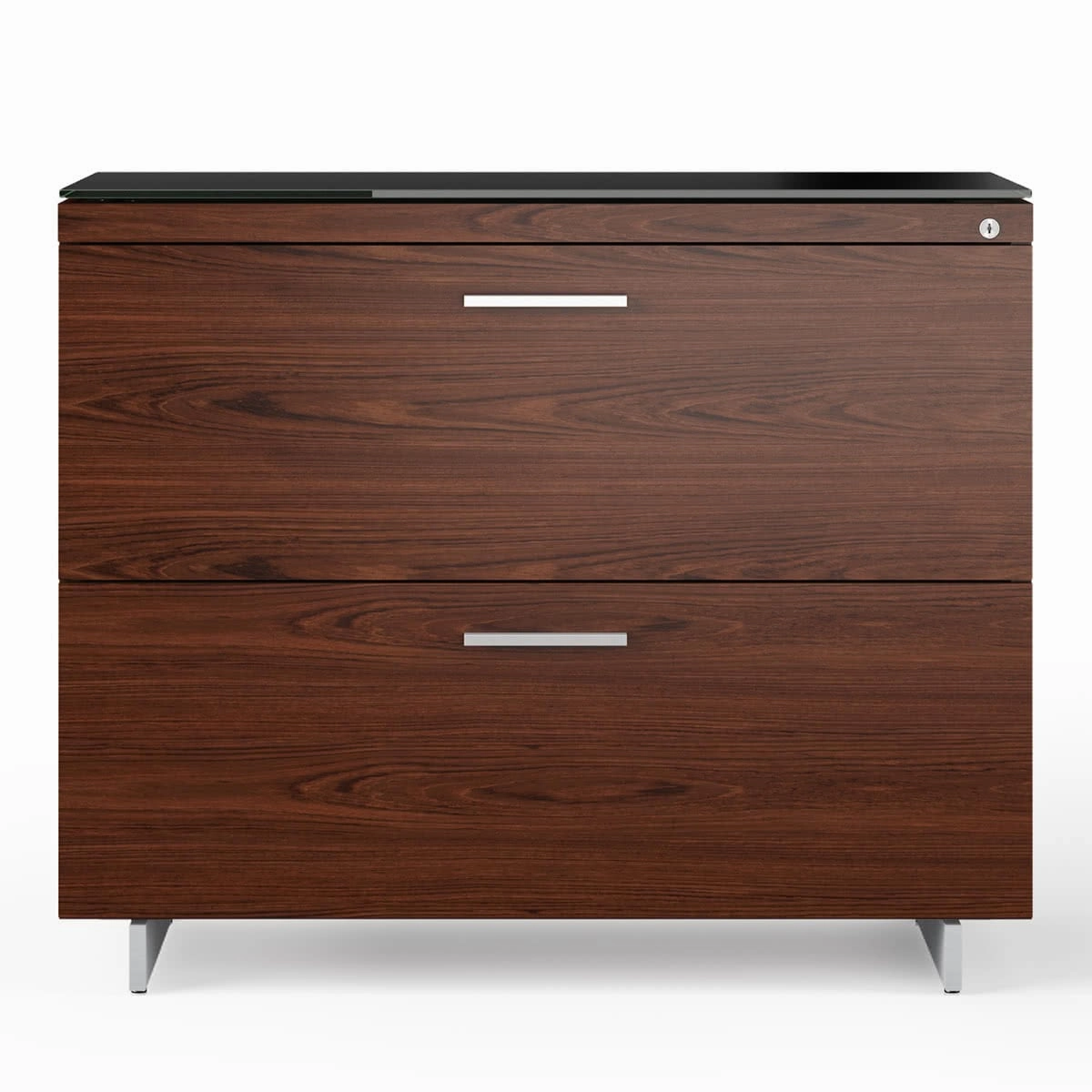 BDI Sequel 20 6116 Lateral File Cabinet (Chocolate/Nickel)