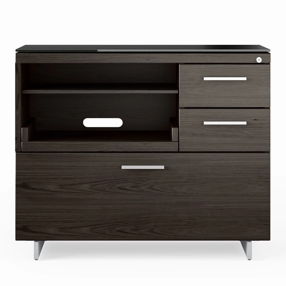 BDI Sequel 20 6117 Multifunction Cabinet (Charcoal/Nickel)