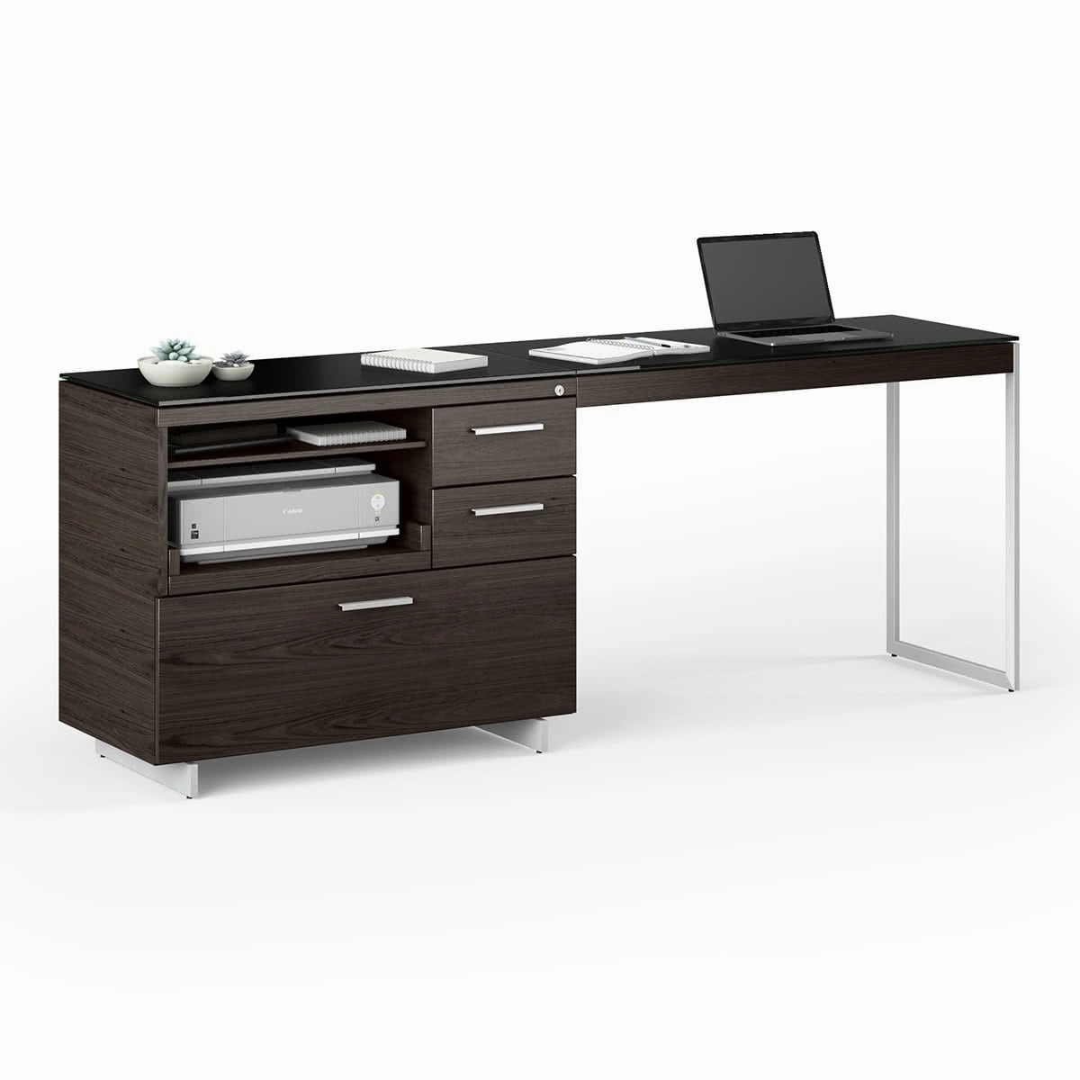BDI Sequel 20 6117 Multifunction Cabinet (Charcoal/Nickel)