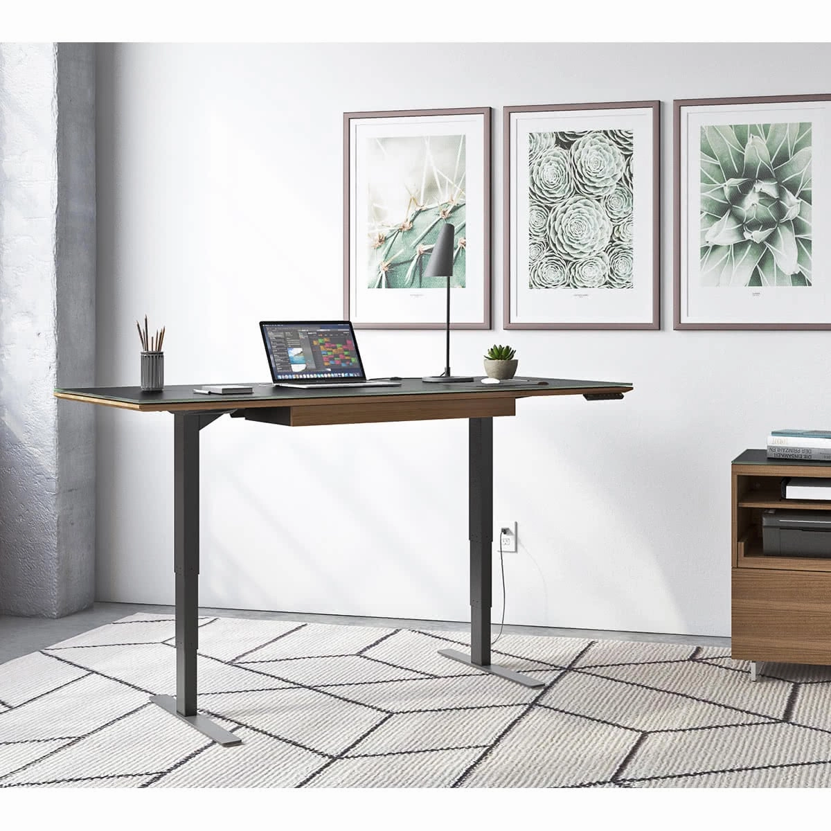 BDI Sequel 20 6151 Standing Desk (Walnut/Nickel)