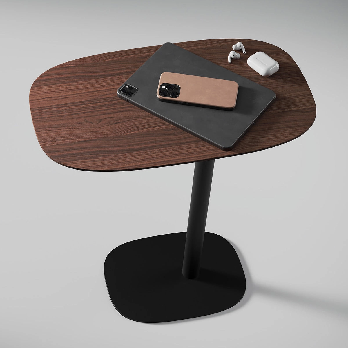 BDI Serif 1046 Solid Wood Lift Laptop Table (Chocolate Stained Walnut)