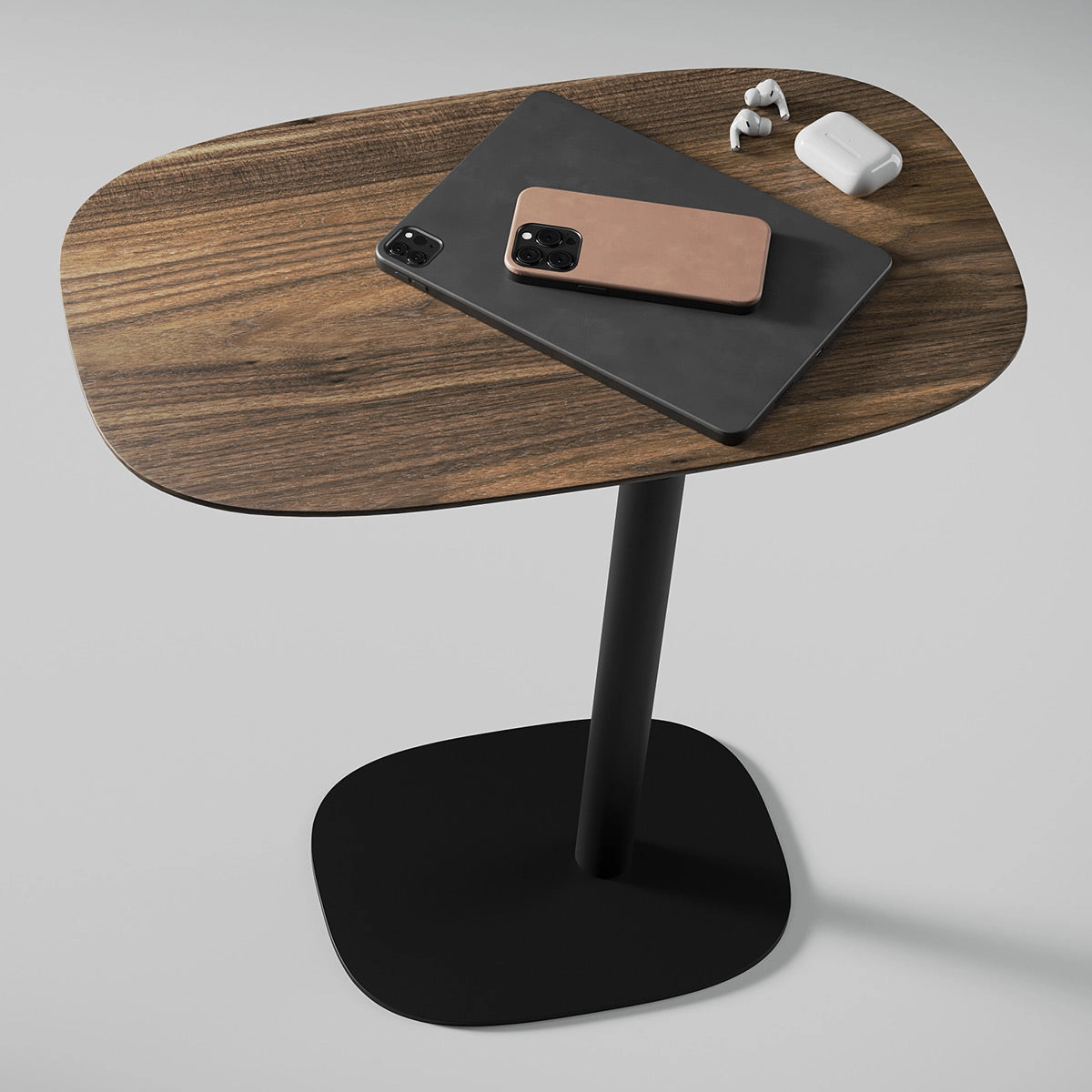 BDI Serif 1046 Solid Wood Lift Laptop Table (Natural Walnut)