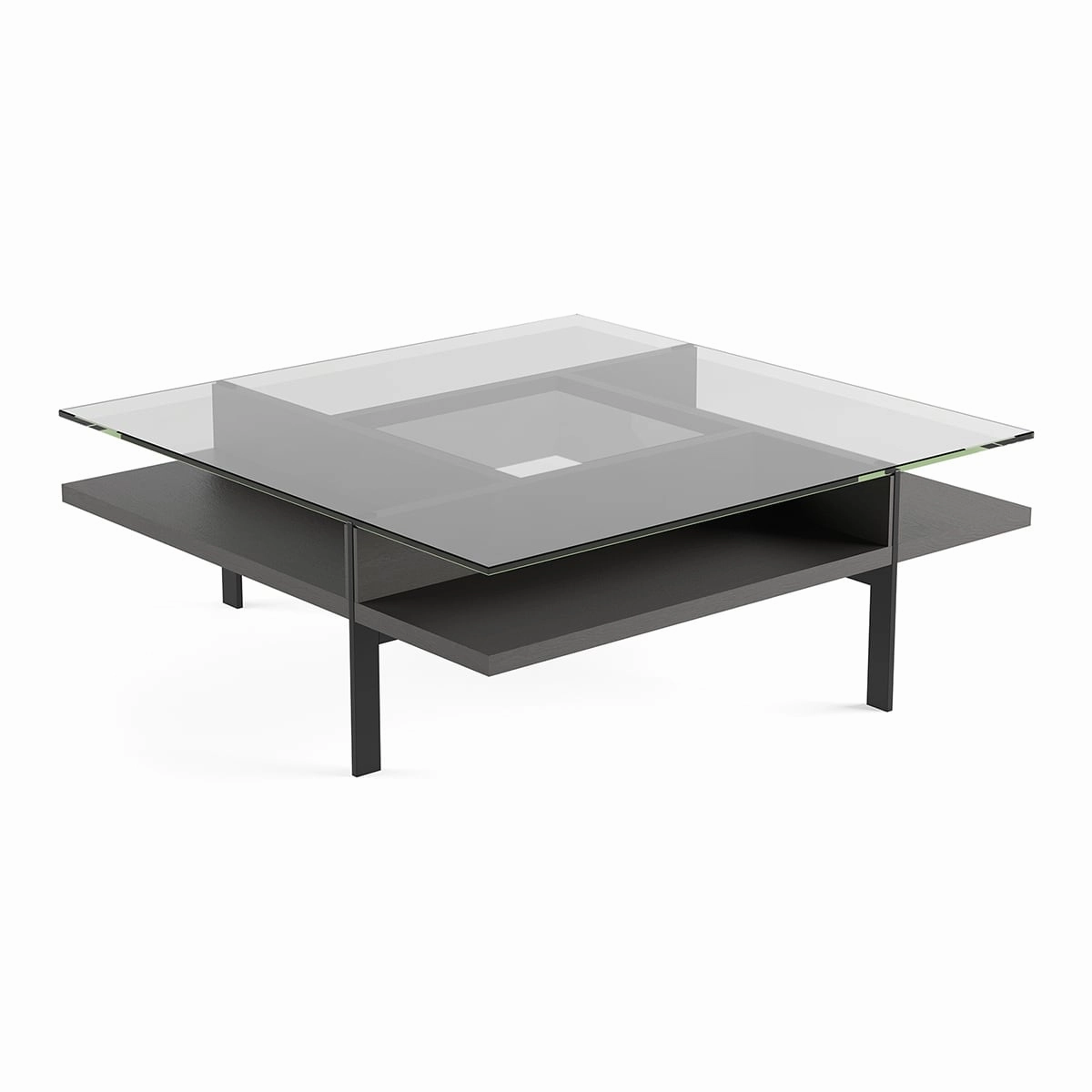 BDI Terrace 1150 Square Coffee Table (Charcoal Stained Ash)