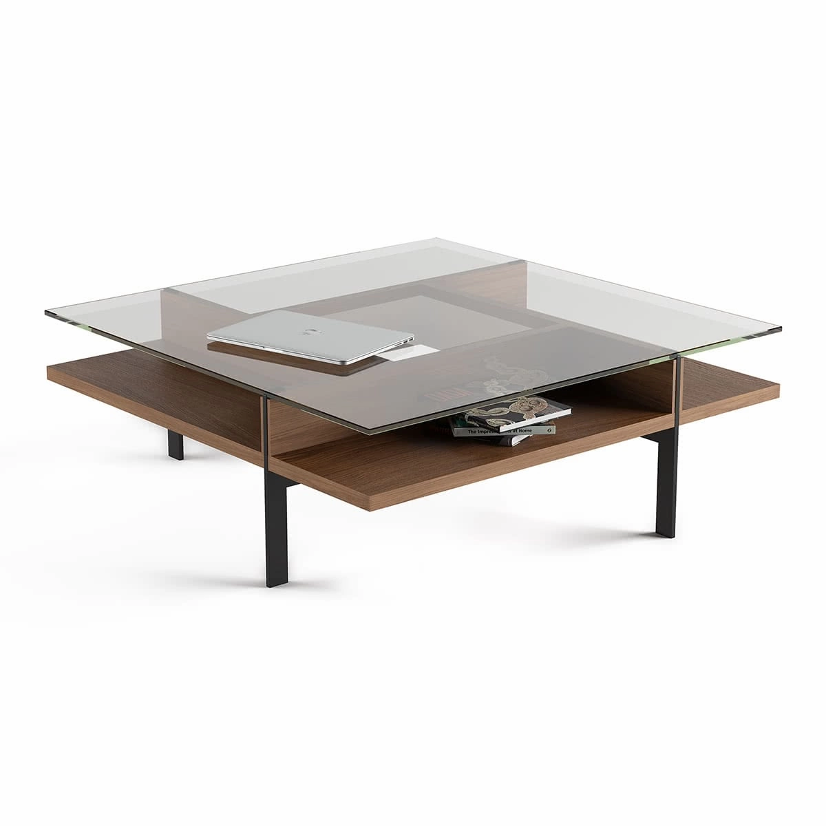 BDI Terrace 1150 Square Coffee Table (Natural Walnut)