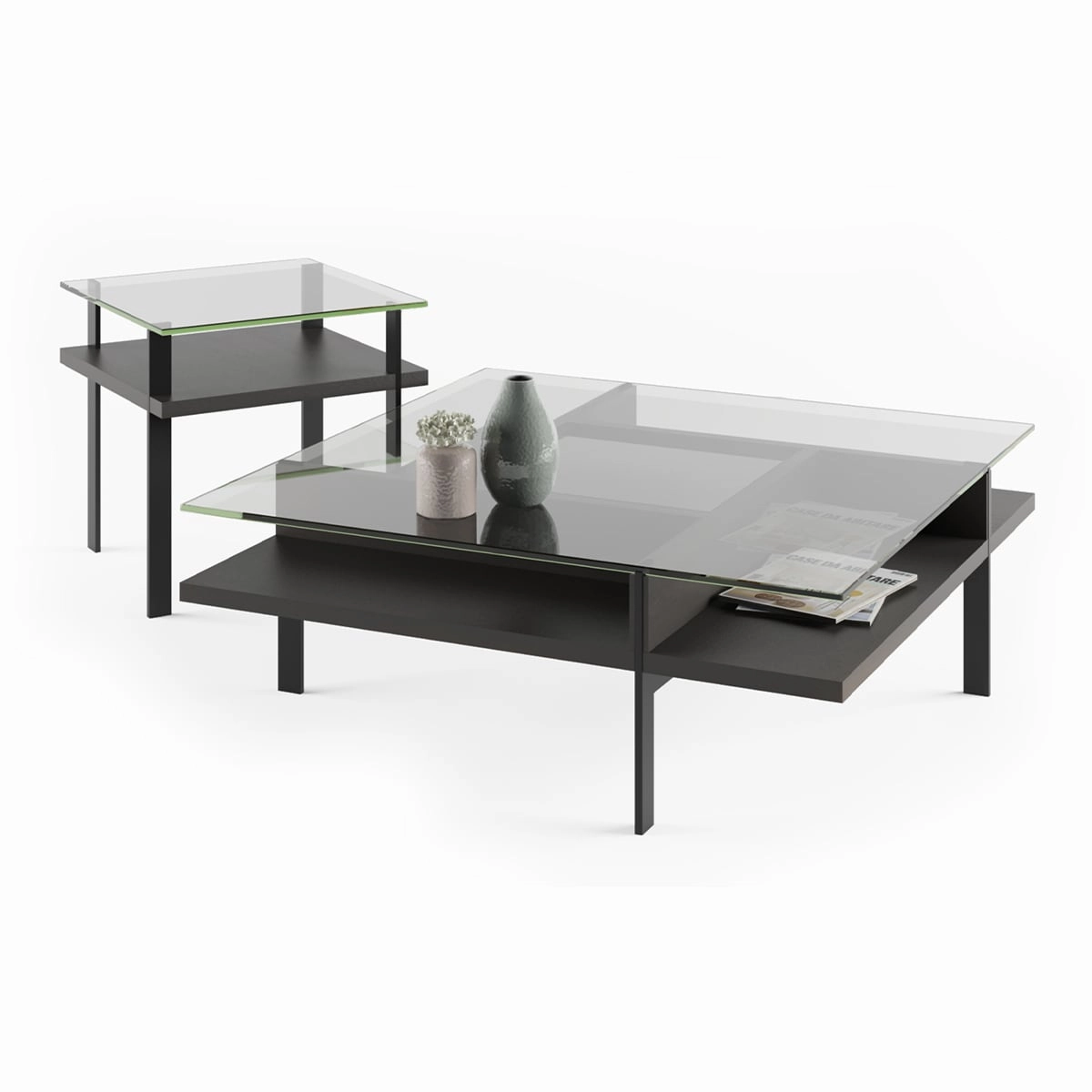 BDI Terrace 1156 End Table (Charcoal Stained Ash)