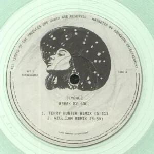 BEYONCE  Break My Soul (remixes) (Arrives in 21 days)