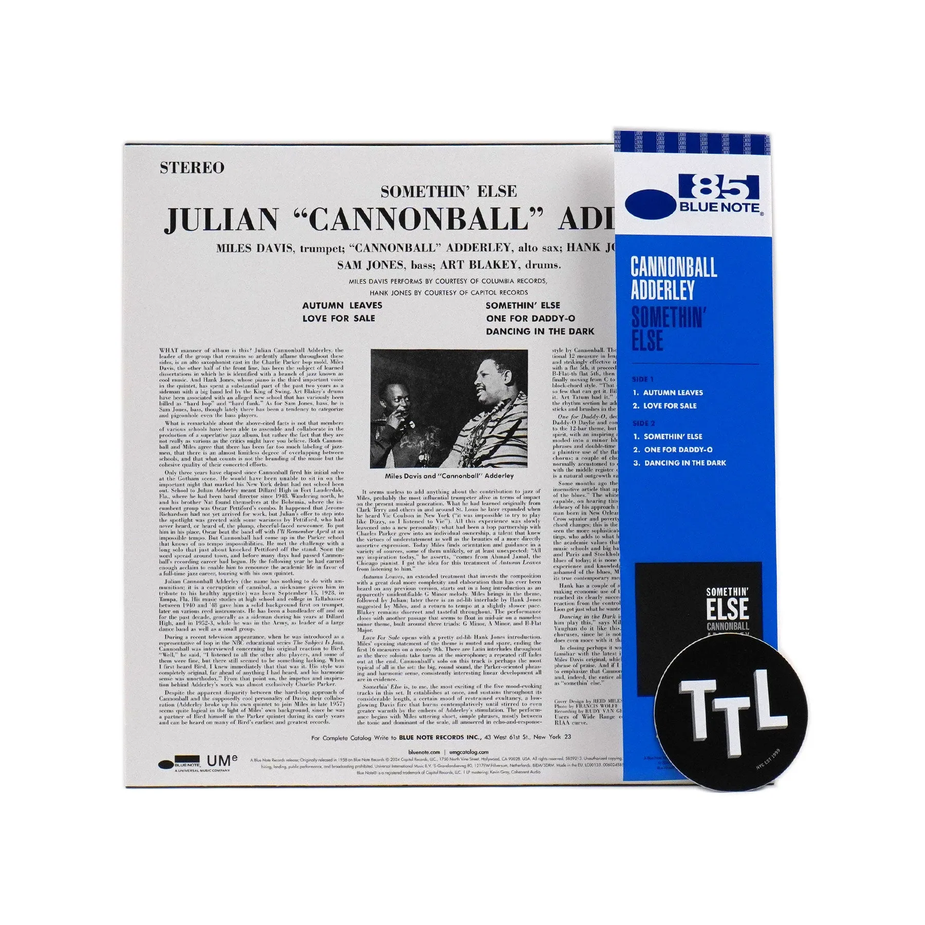Cannonball Adderley: Somethin' Else (180g, Indie Exclusive Colored Vinyl) Vinyl LP