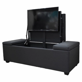 Definition Automation Ottoman TV Lift Large with Side Storage incl. Mechanism For 26 to 42 TVs