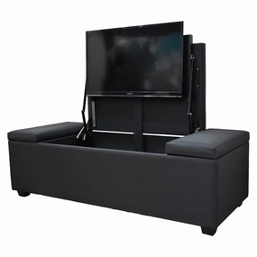Definition Automation Ottoman TV Lift Large with Side Storage incl. Mechanism For 43 to 50 TVs