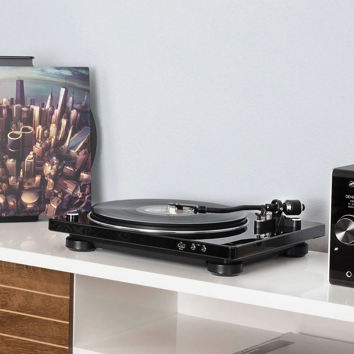 Denon DP-450USB Hi-Fi Turntable with Speed Sensor and USB Encoder (Black)