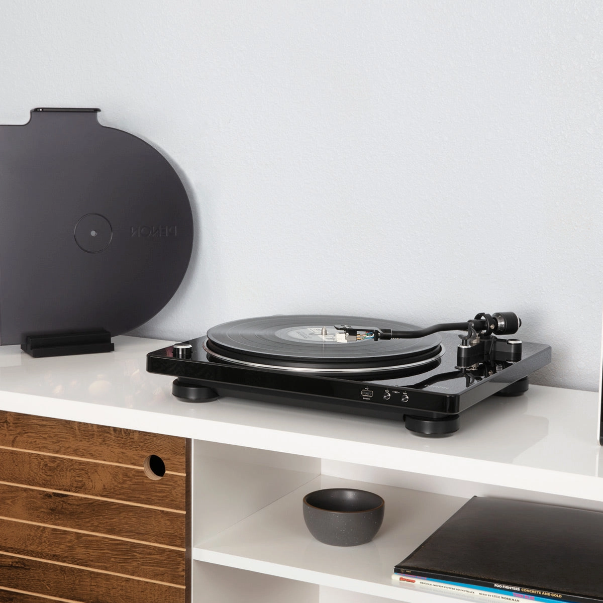 Denon DP-450USB Hi-Fi Turntable with Speed Sensor and USB Encoder (Black)