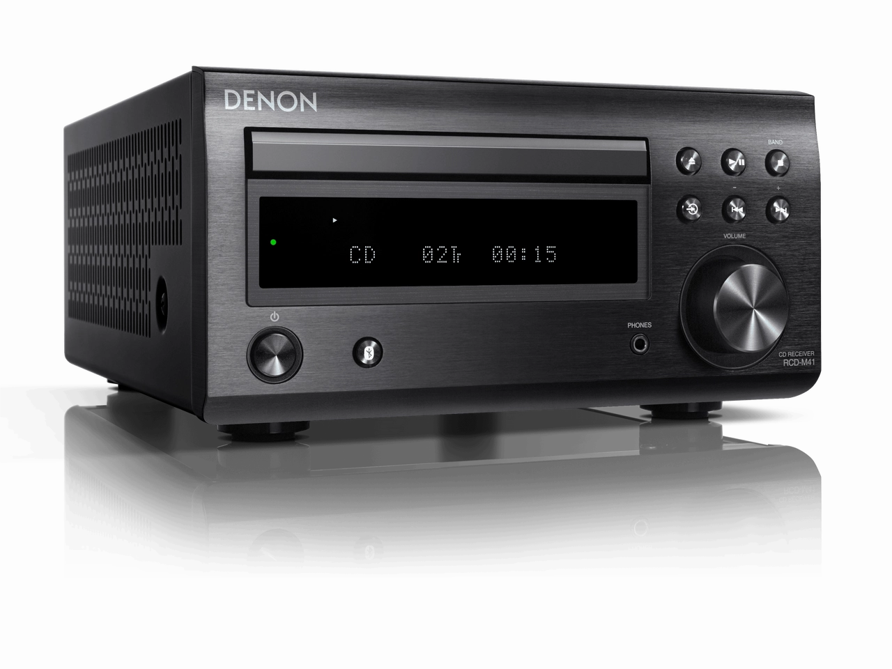 Denon RCD-M41 CD Receiver, Bluetooth and FM Tuner (Each) hi-fi internet radio,hi-fi stereo bundle with cables,hi-fi amp and tuner
