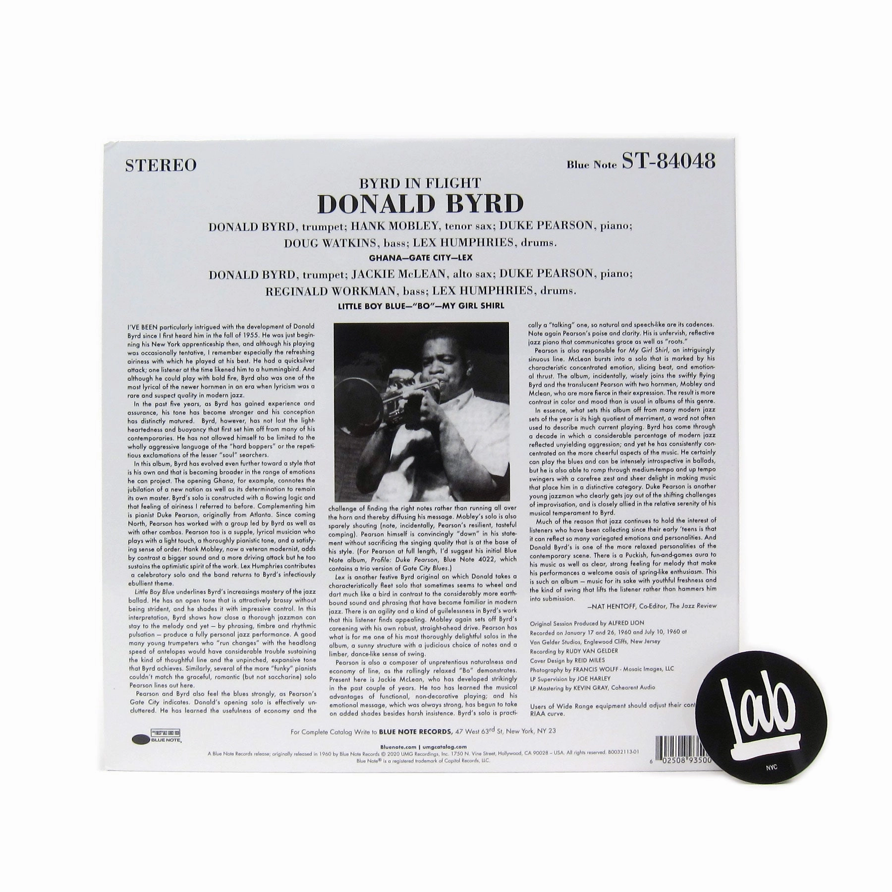 Donald Byrd: Byrd In Flight (Tone Poet 180g) Vinyl LP