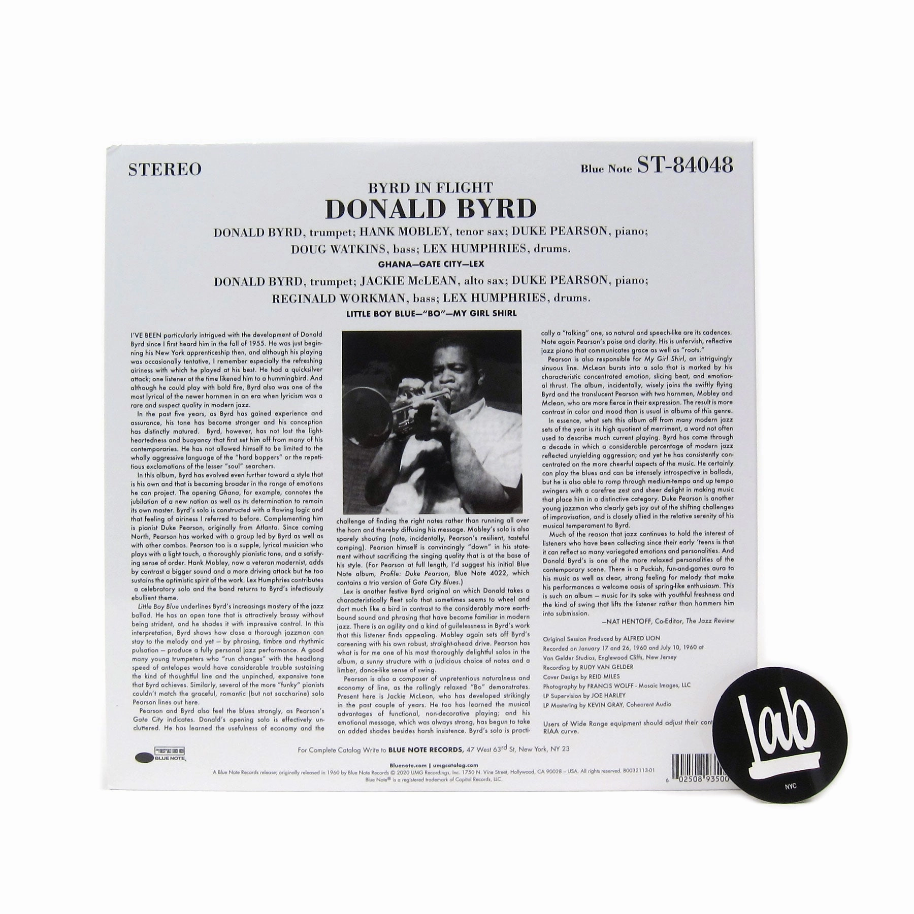 Donald Byrd: Byrd In Flight (Tone Poet 180g) Vinyl LP