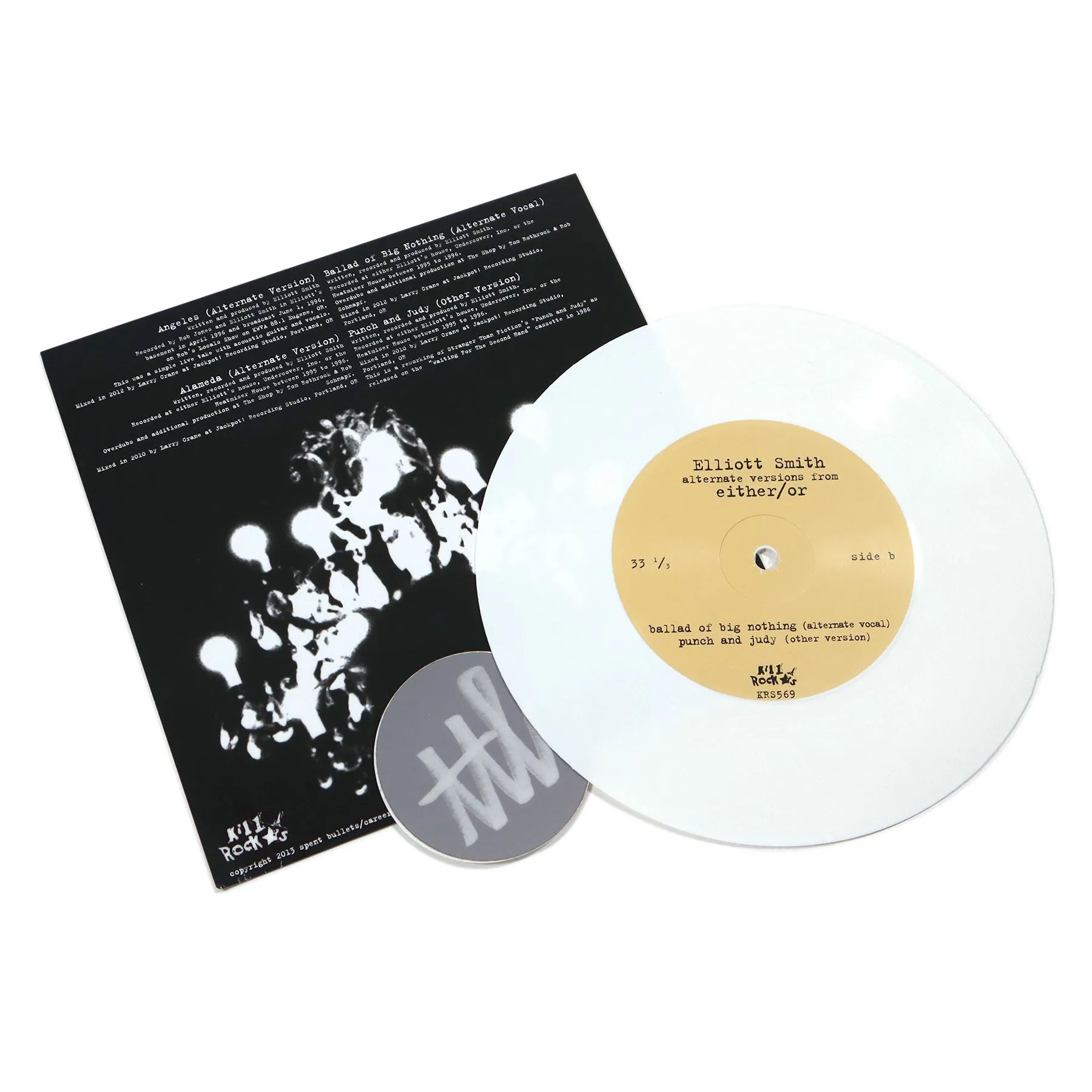 Elliott Smith: Either/Or Alternate Versions (Colored Vinyl) Vinyl 7"