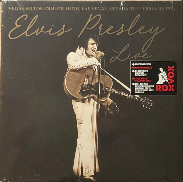 Elvis Presley C Elvis Presley Live (Vegas Hilton Dinner Show, Las Vegas, Nevada 5th February 1973)  (Arrives in 4 Days) hi-fi analog input amp,hi-fi Bluetooth 5.0 amp,hi-fi tube amp with bluetooth