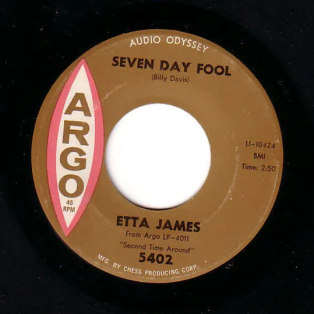 Etta James  Seven Day Fool  (Arrives in 4 Days)