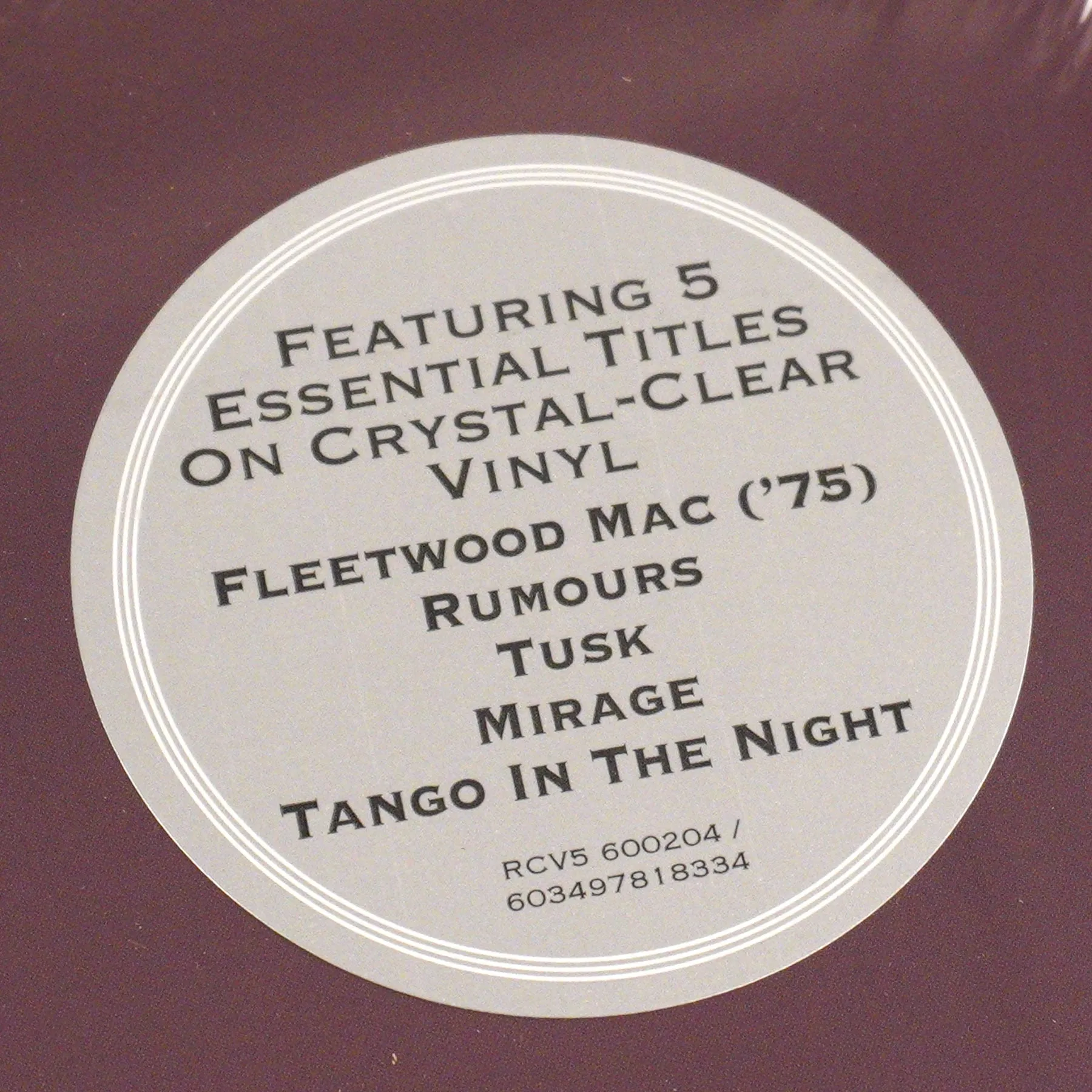 Fleetwood Mac: Fleetwood Mac 1975 to 1987 (Colored Vinyl) Vinyl 6LP Boxset
