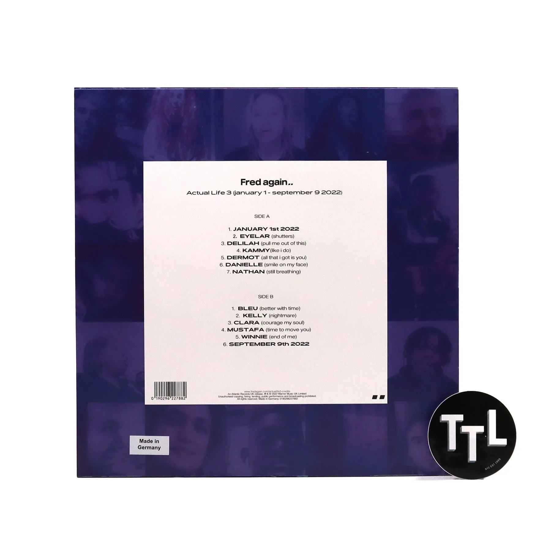Fred Again: Actual Life 3 (January 1 - September 9 2022) (Clear Colored Vinyl) Vinyl LP