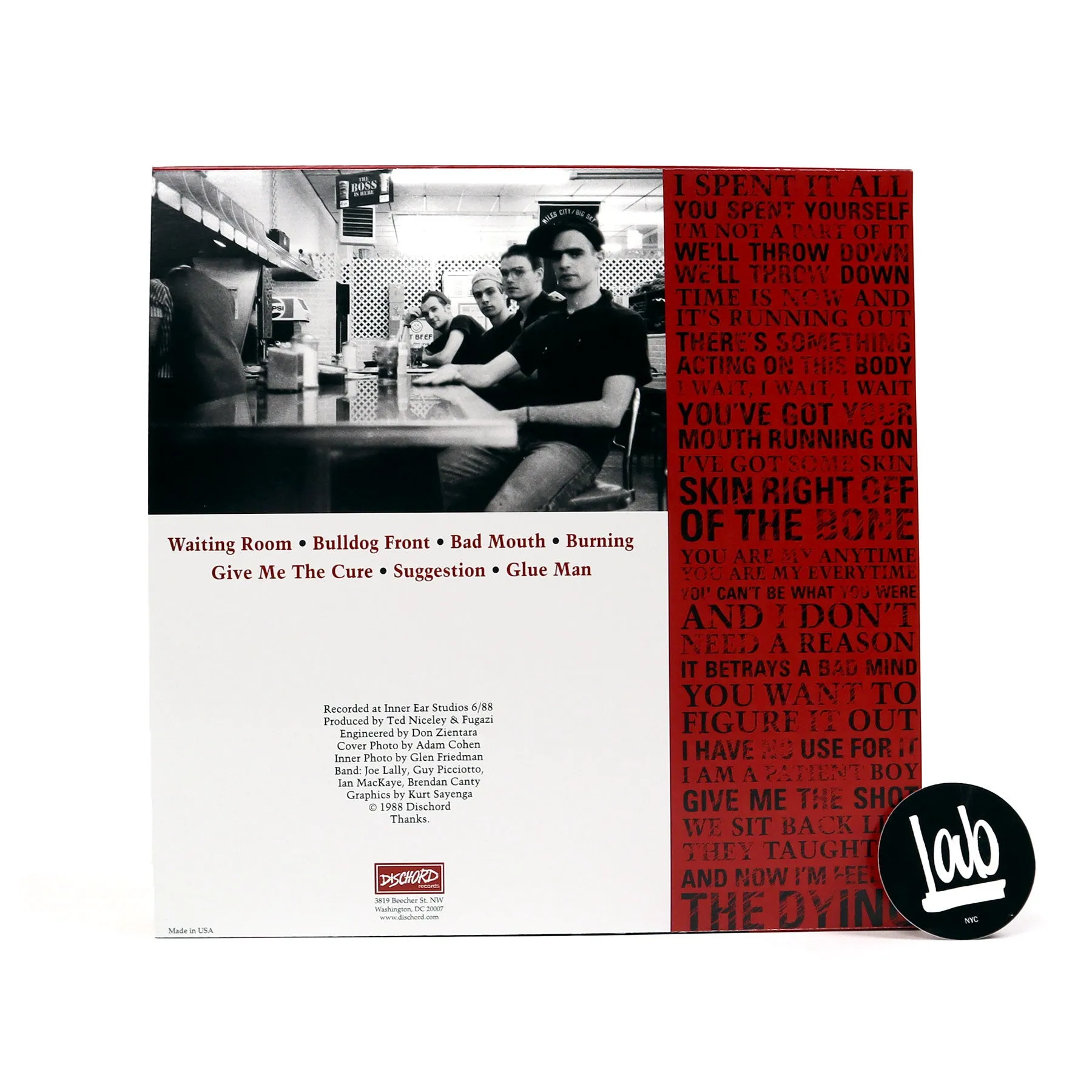 Fugazi: Fugazi (Red Colored Vinyl) Vinyl LP
