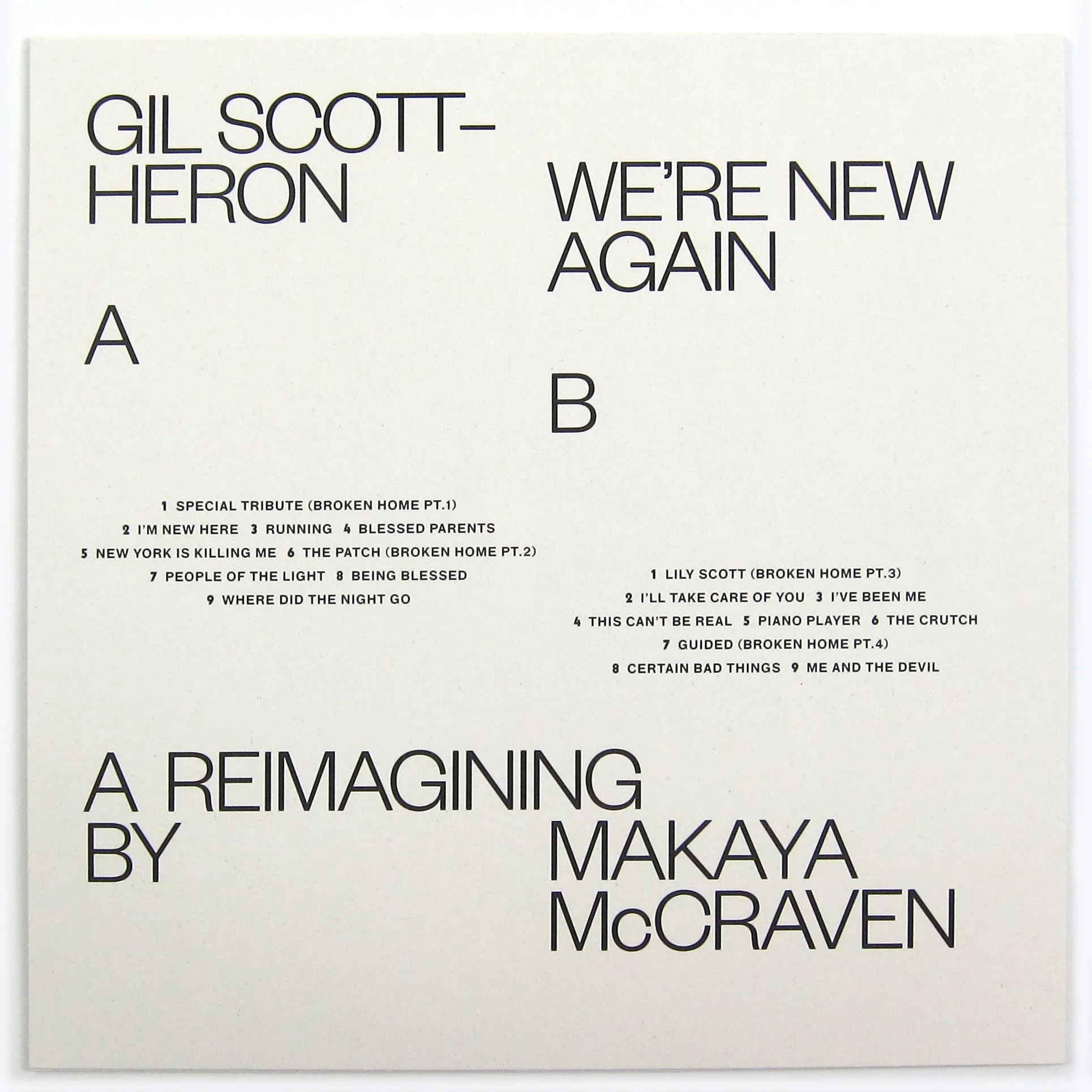 Gil Scott-Heron & Makaya McCraven: We're New Again - A Reimagining By Makaya McCraven Vinyl LP