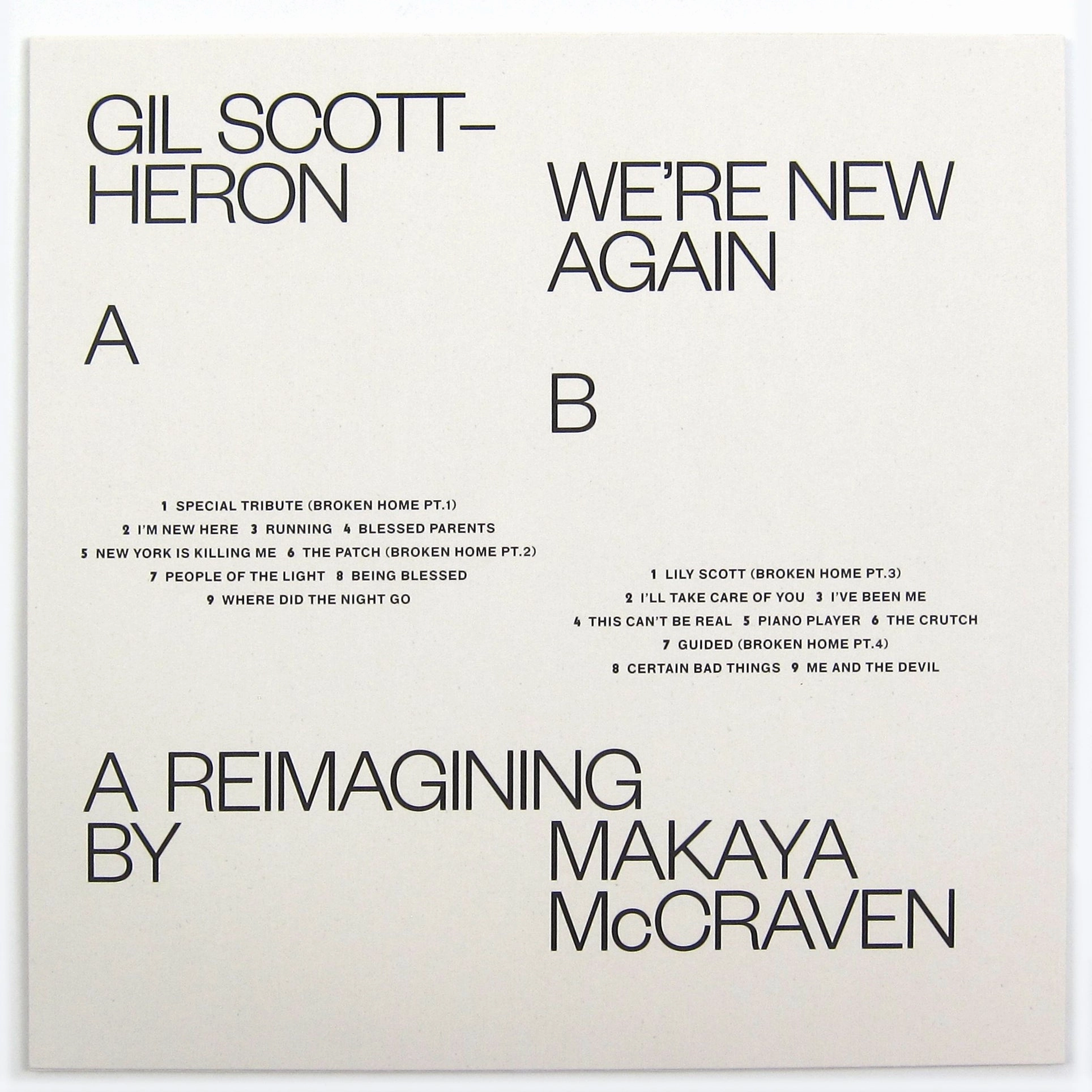 Gil Scott-Heron & Makaya McCraven: We're New Again - A Reimagining By Makaya McCraven Vinyl LP