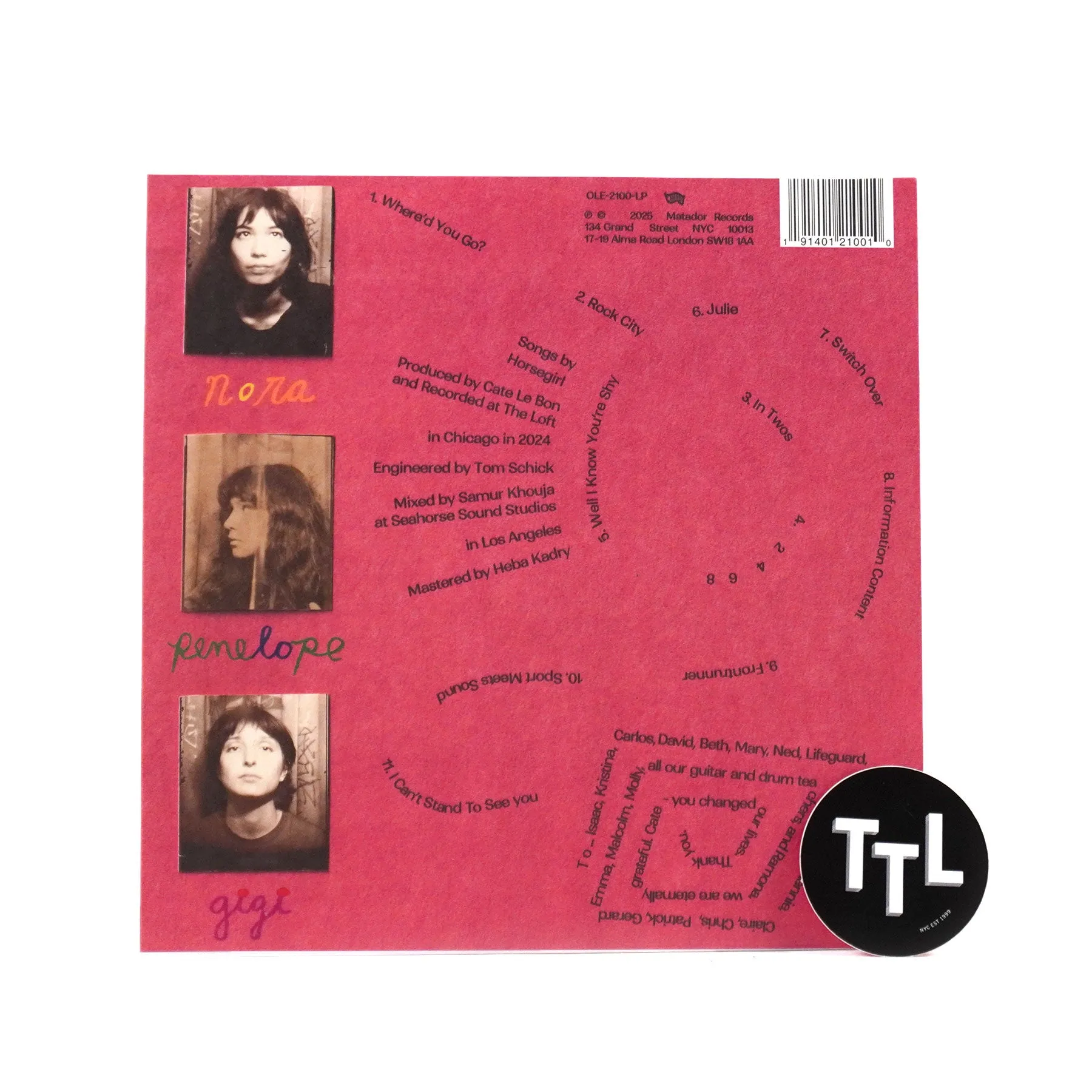 Horsegirl: Phonetics On and On (Indie Exclusive Colored Vinyl) Vinyl LP