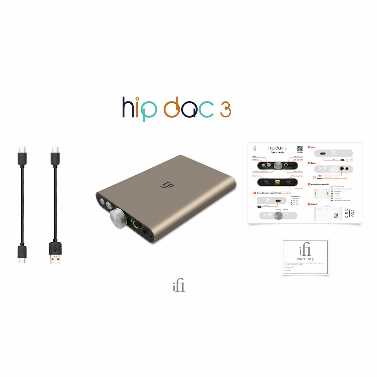 iFi Audio hip-dac 3 Portable USB DAC & Amplifier