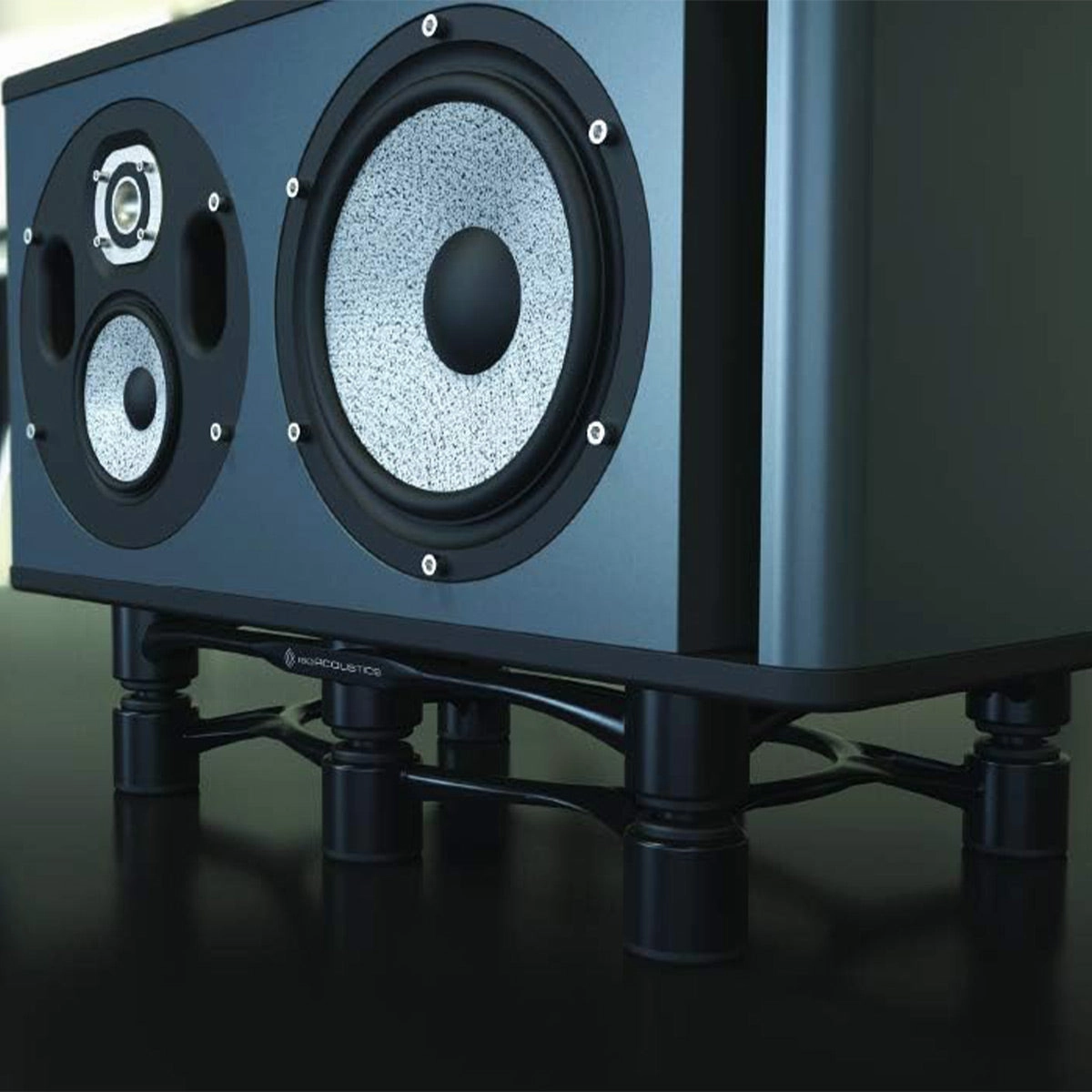 IsoAcoustics Aperta 300 Speaker Isolation Stand - Each (Black)