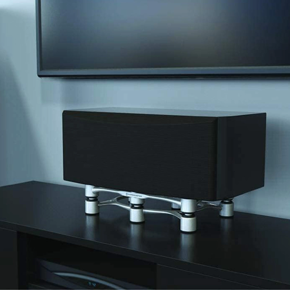 IsoAcoustics Aperta 300 Speaker Isolation Stand - Each (Silver)