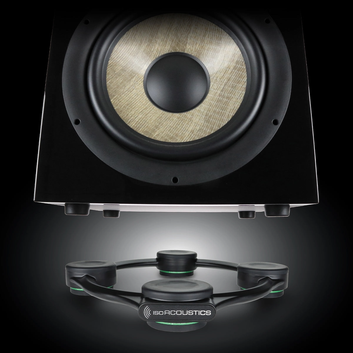 IsoAcoustics Aperta Sub Subwoofer Isolation Stand - Each (Black)