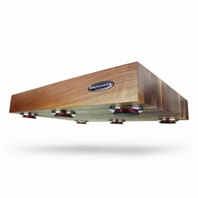 IsoAcoustics Delos 22" x 16" Turntable Isolation Platform (Walnut)
