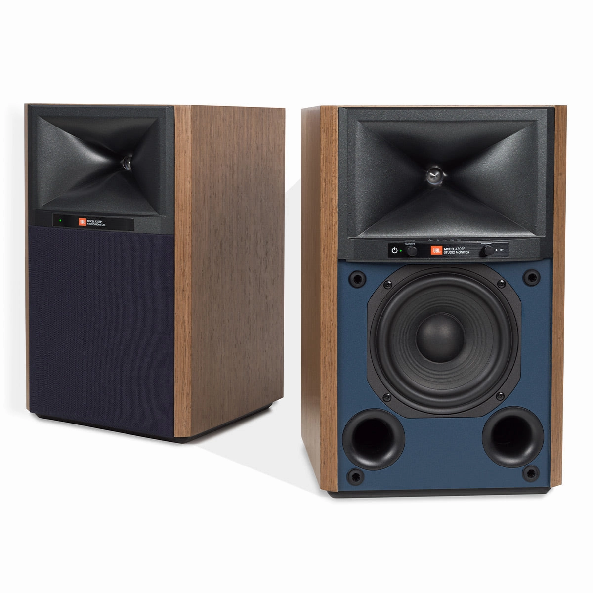 JBL 4305P Powered Bookshelf Loudspeaker System (Walnut)
