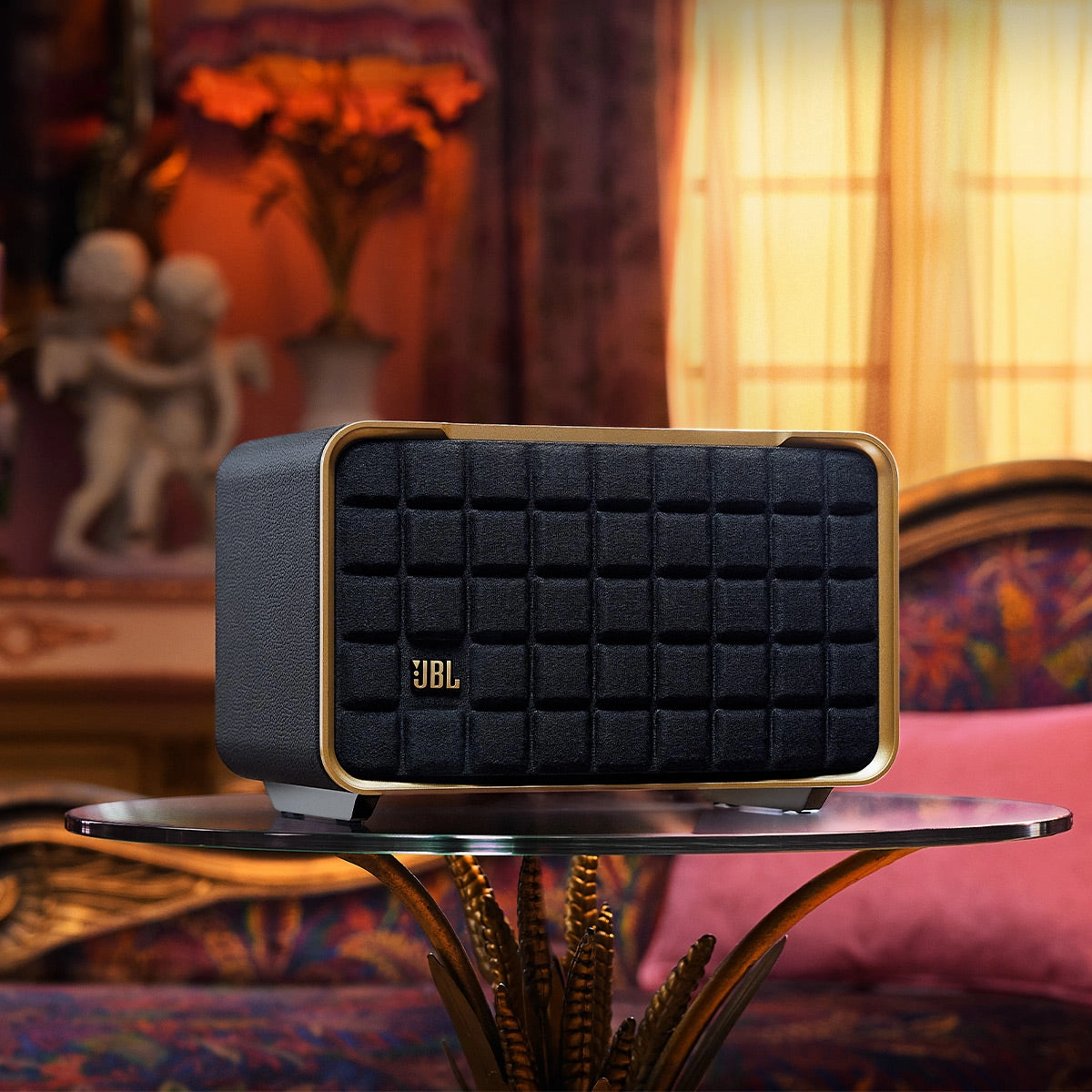JBL Authentics 200 Wireless Bluetooth Speaker (Black/Gold)