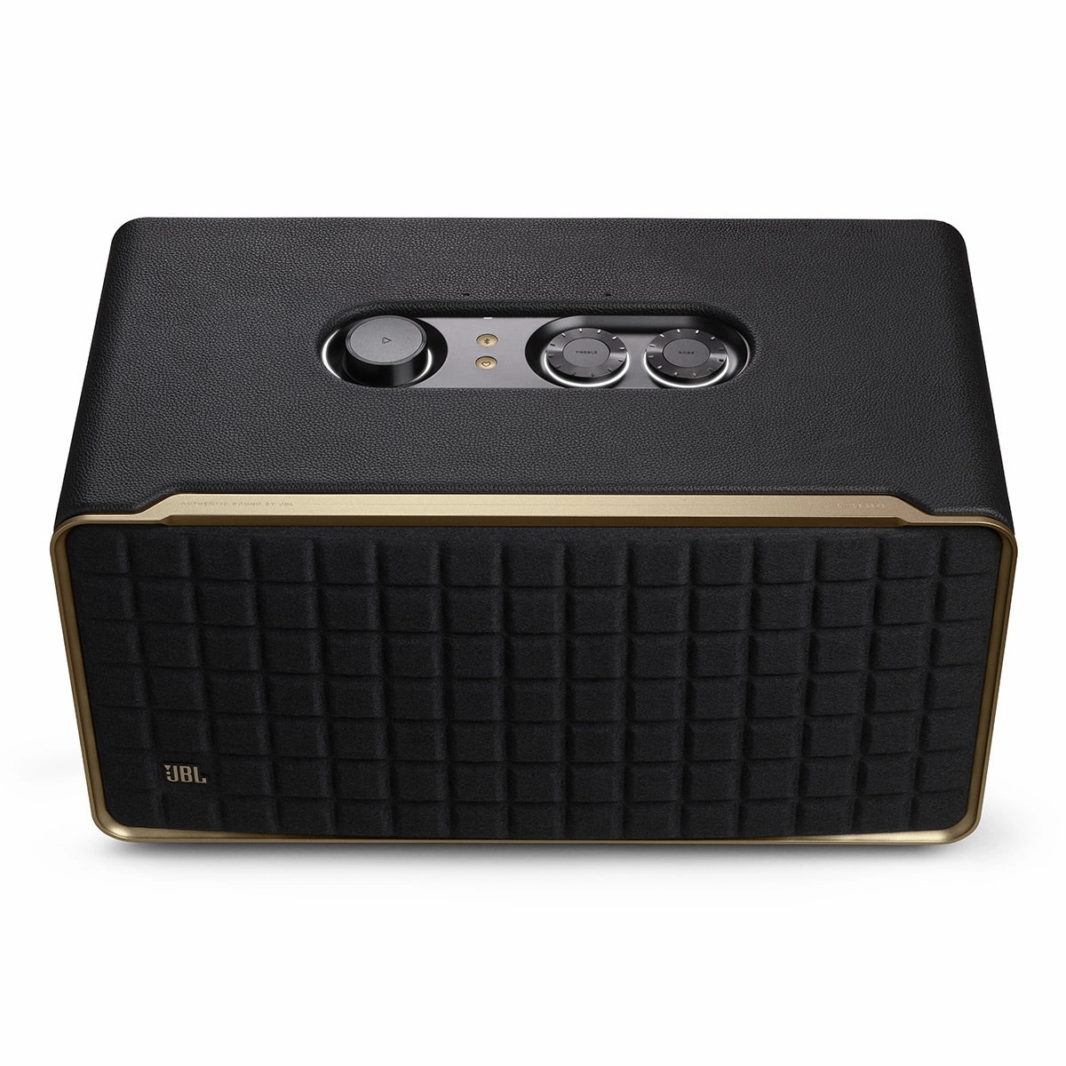 JBL Authentics 500 Wireless Bluetooth Speaker with Dolby Atmos Music (Black/Gold)