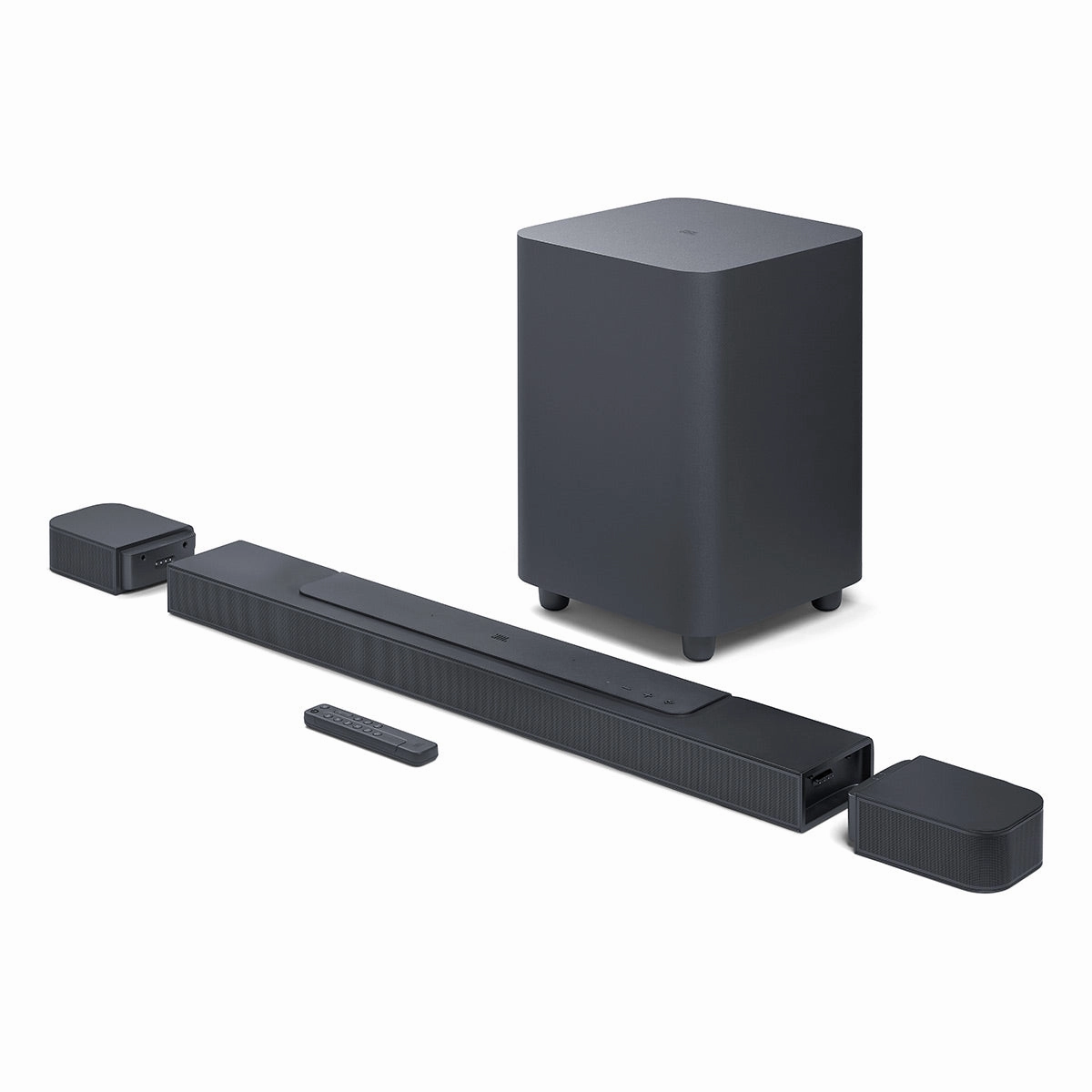 JBL Bar 700 Surround Sound System with 5.1 Channel Soundbar, 10" Wireless Subwoofer and Detachable Rear Speakers