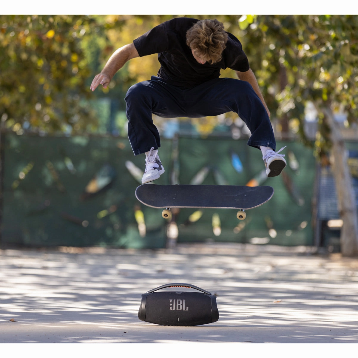 JBL Boombox 3 Waterproof Portable Bluetooth Speaker with gSport Carbon Fiber Case (Black)