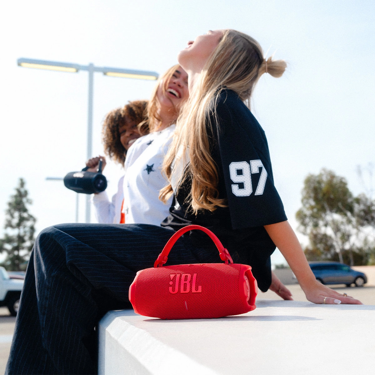 JBL Charge 6 Portable Bluetooth Speaker (Red)