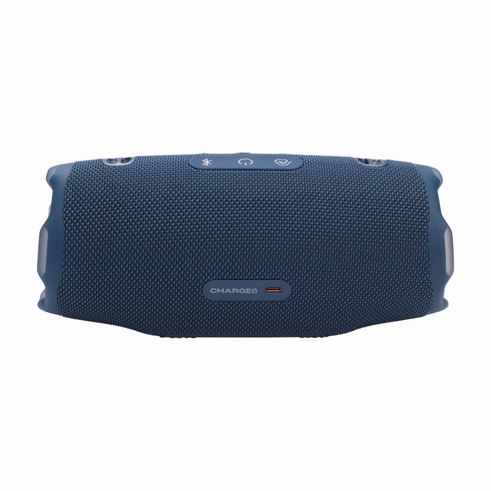 JBL CHARGE 6 Waterproof Portable Speaker Bundle with gSport Carbon Fiber Case (Blue)