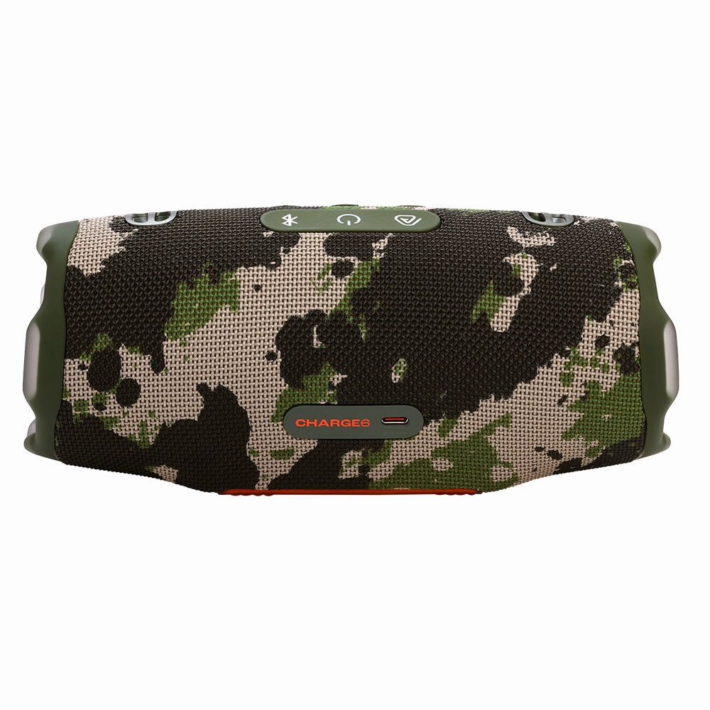 JBL CHARGE 6 Waterproof Portable Speaker Bundle with gSport Carbon Fiber Case (Camo)