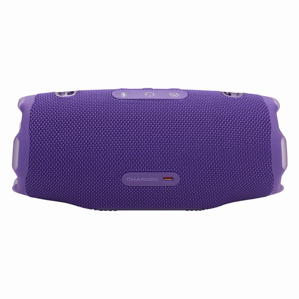 JBL CHARGE 6 Waterproof Portable Speaker Bundle with gSport Carbon Fiber Case (Purple)