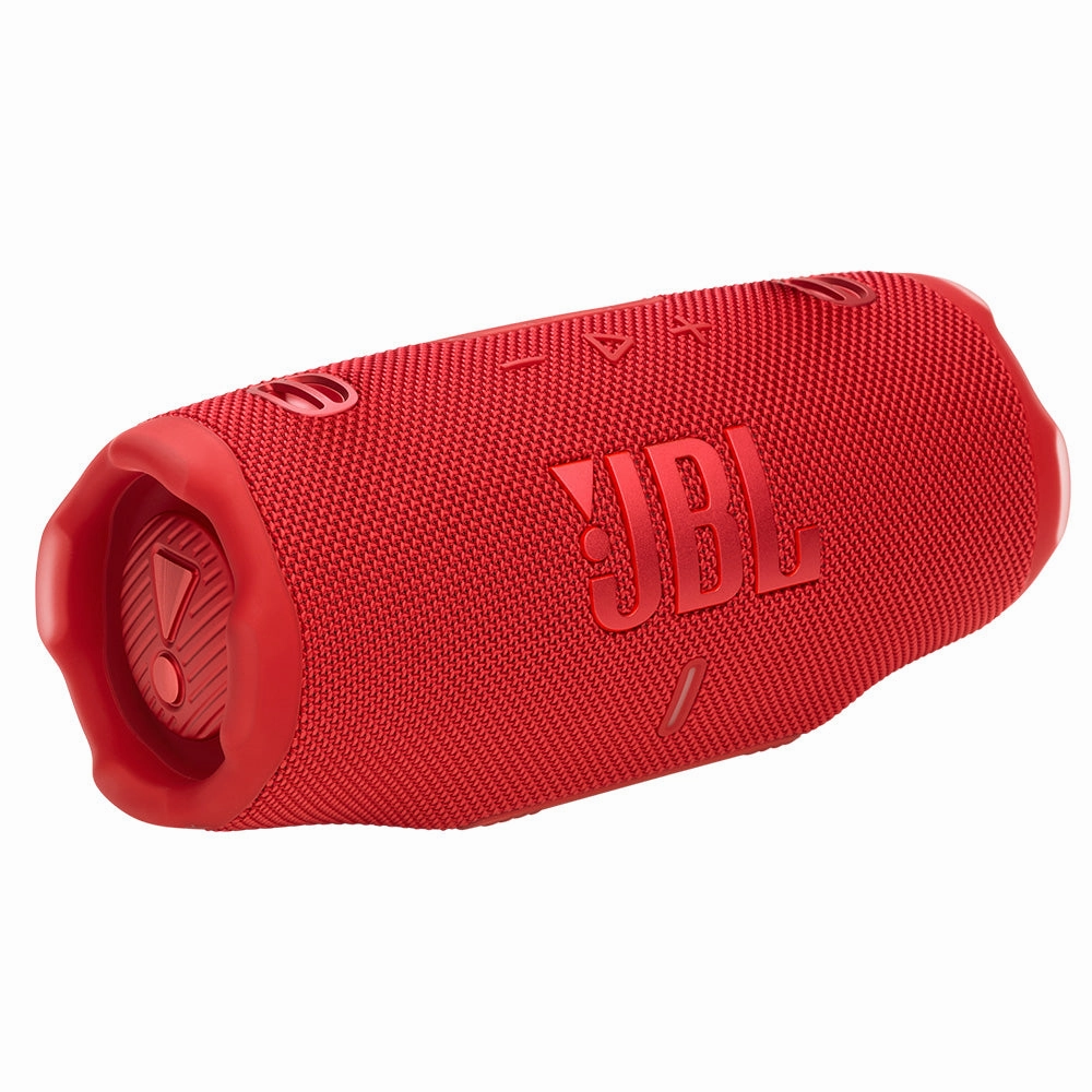 JBL CHARGE 6 Waterproof Portable Speaker Bundle with gSport Carbon Fiber Case (Red)