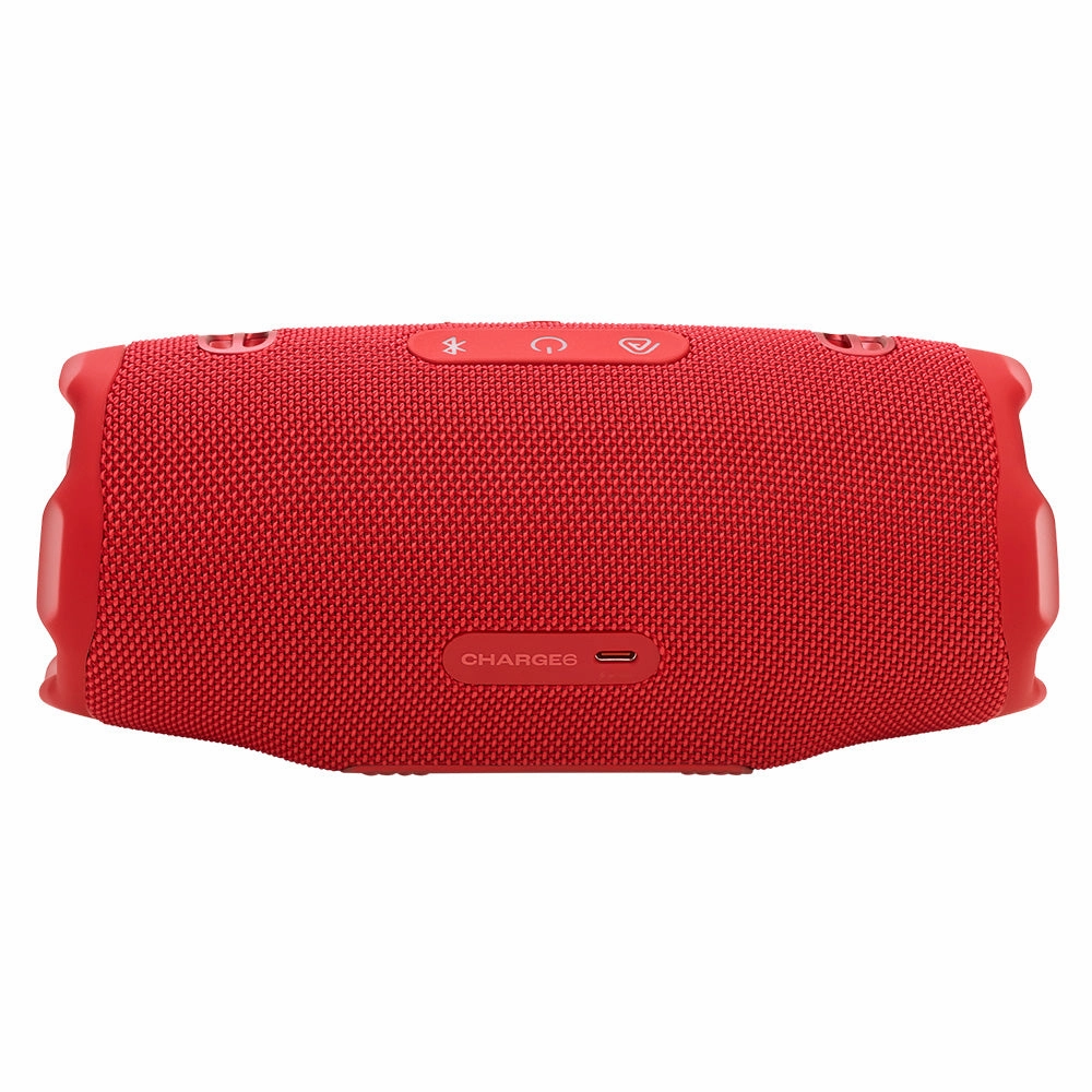 JBL CHARGE 6 Waterproof Portable Speaker Bundle with gSport Carbon Fiber Case (Red)