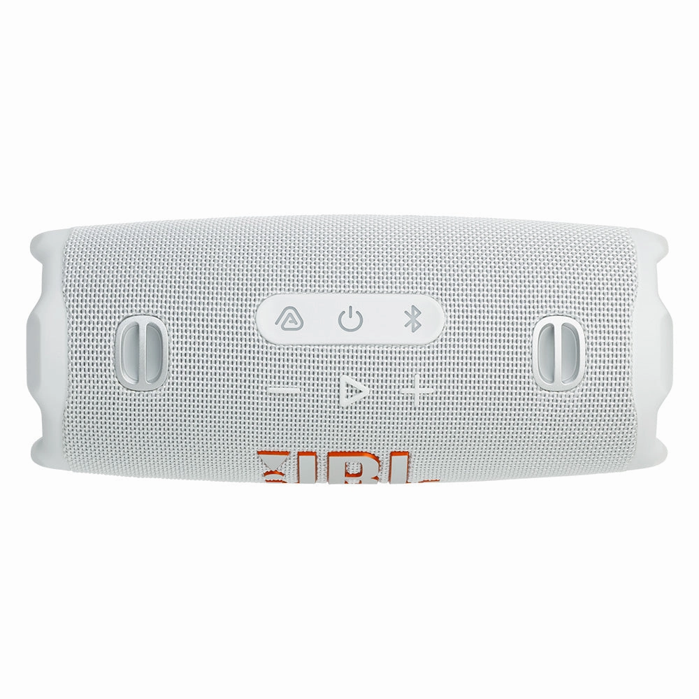 JBL CHARGE 6 Waterproof Portable Speaker Bundle with gSport Carbon Fiber Case (White)
