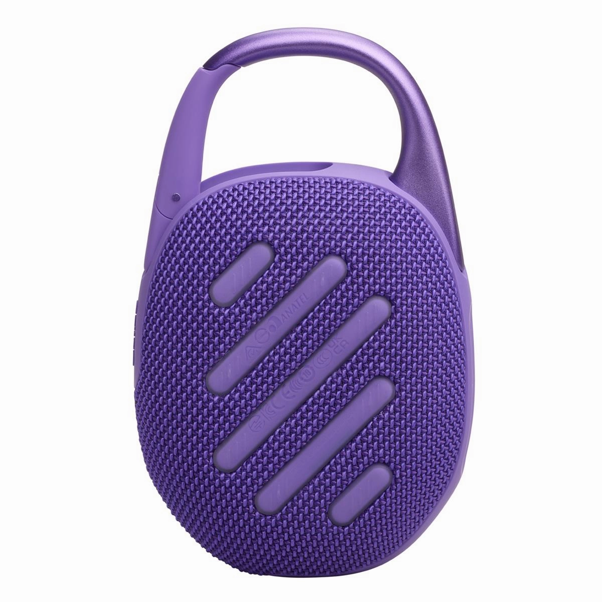 JBL Clip 5 Ultra Portable Bluetooth Speaker with gSport Carbon Fiber Case (Purple)