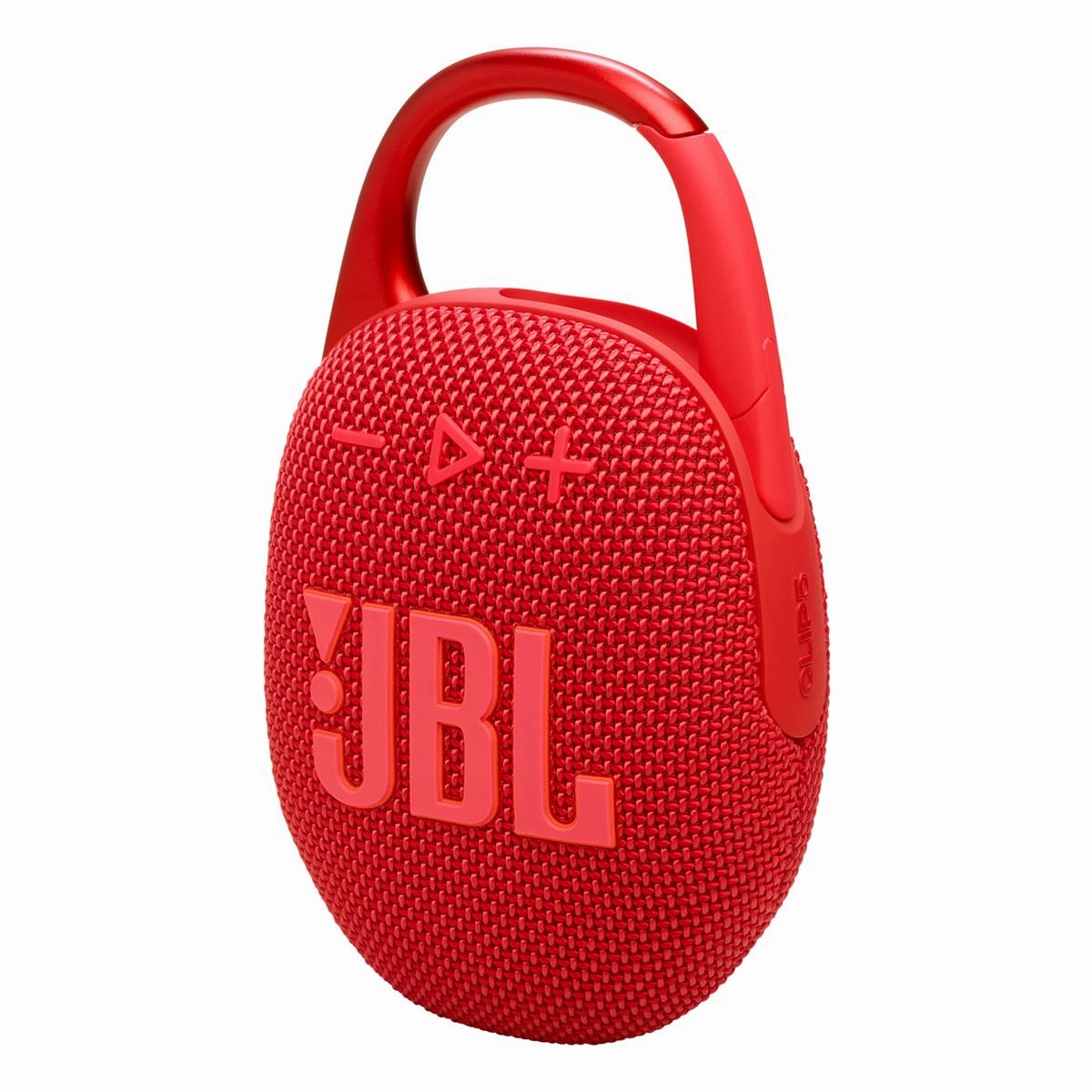 JBL Clip 5 Ultra Portable Bluetooth Speaker with gSport Carbon Fiber Case (Red)