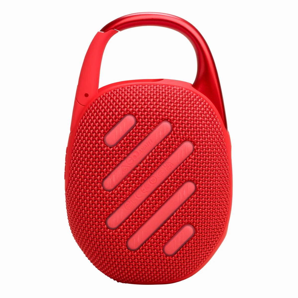 JBL Clip 5 Ultra Portable Bluetooth Speaker with gSport Carbon Fiber Case (Red)