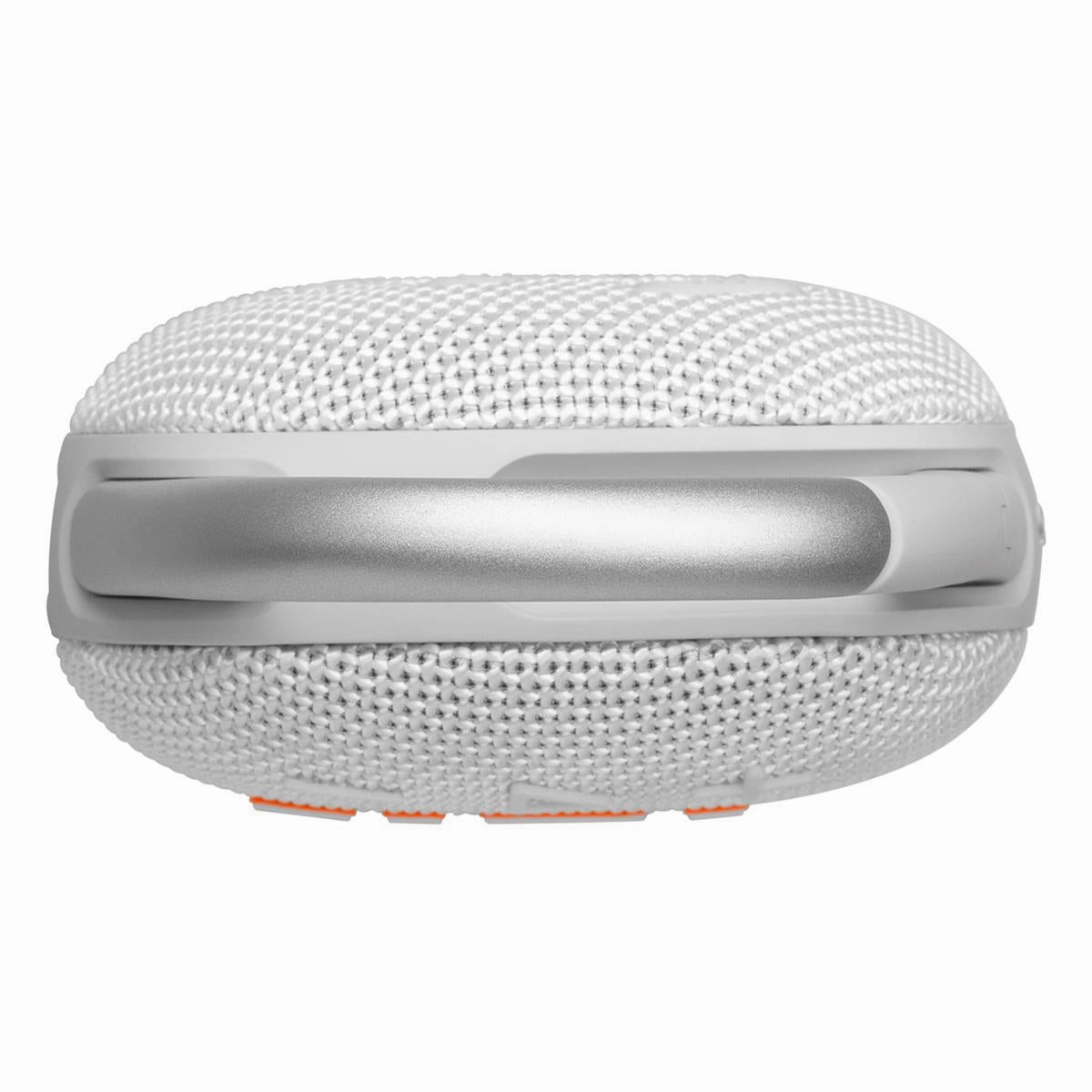 JBL Clip 5 Ultra Portable Bluetooth Speaker with gSport Silicone Sleeve (White)
