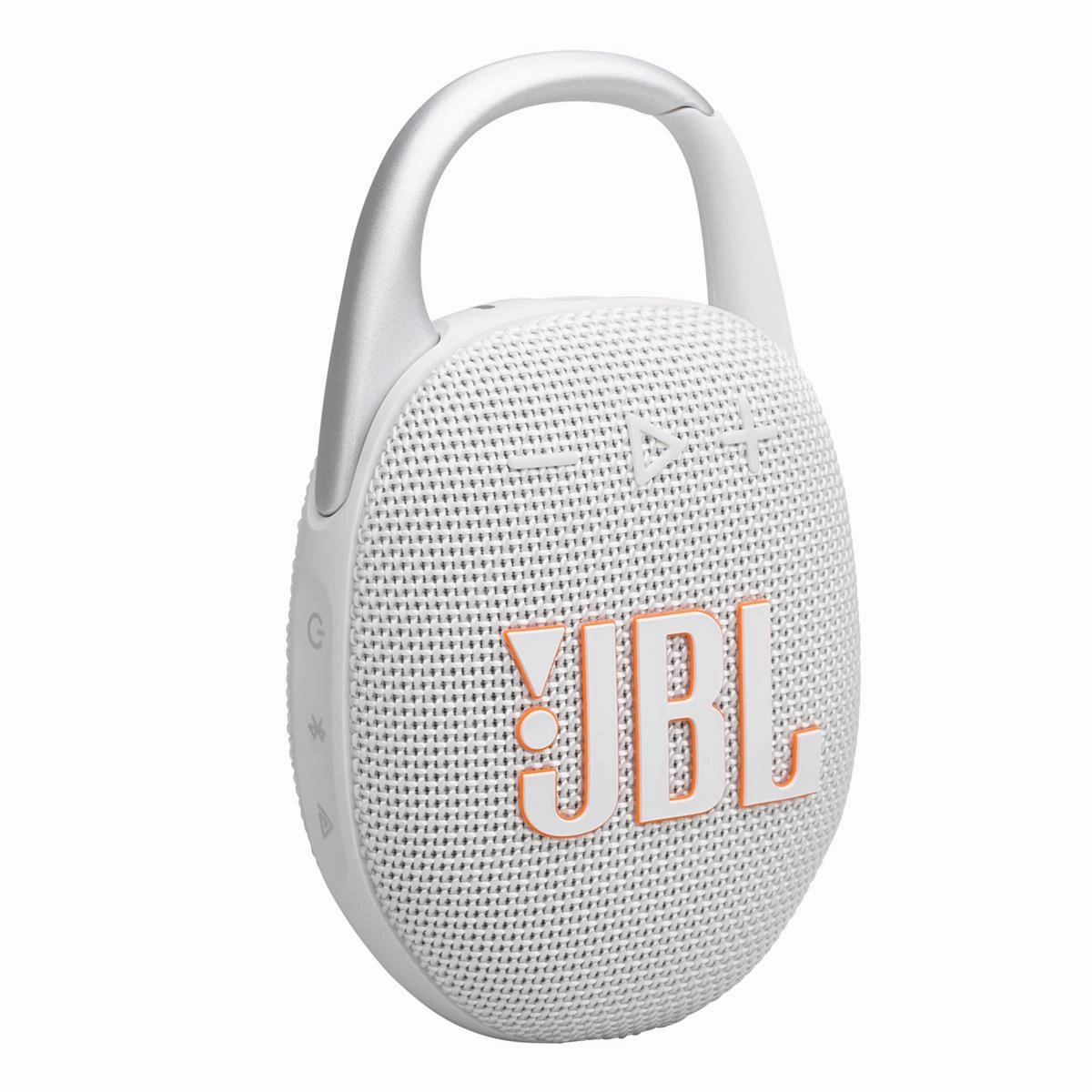 JBL Clip 5 Ultra Portable Bluetooth Speaker with gSport Silicone Sleeve (White)