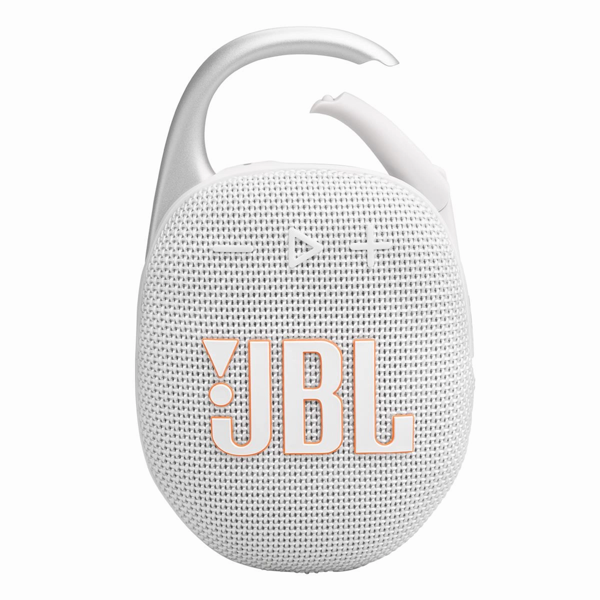 JBL Clip 5 Ultra Portable Bluetooth Speaker with gSport Silicone Sleeve (White)